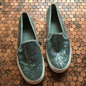 Sparkle Sequin Keds, Cinderella Blue Sequin Keds Size 8